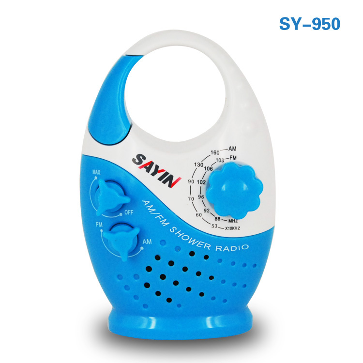 Sy 950 Mini THREE Color AM FM HANGING SHOWER RADIO WATERPROOF MUSIC