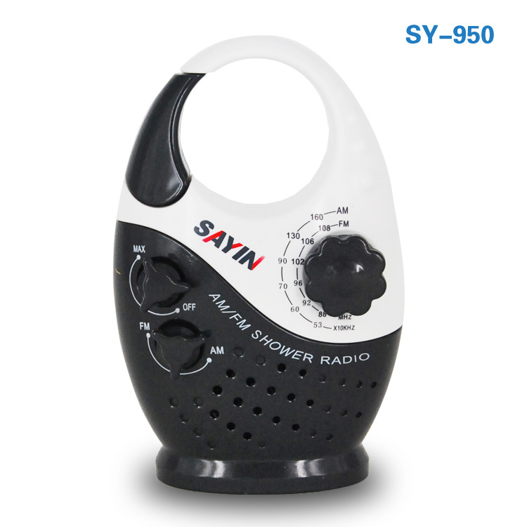 Sy 950 Mini THREE Color AM FM HANGING SHOWER RADIO WATERPROOF MUSIC