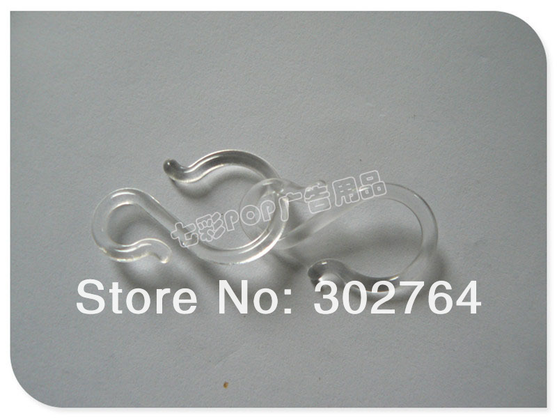 Discount 24 Clear Plastic Punch Bowl Cup S Hooks Hangers NEW 40mm From China
