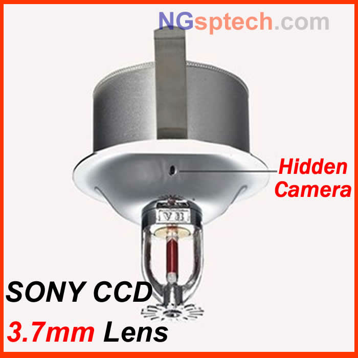 2021 Color Sony CCD Sensor Fire Sprinkler Camera Sprinkler Covert