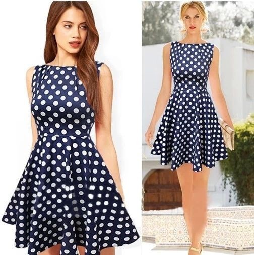 polka dot petite dress