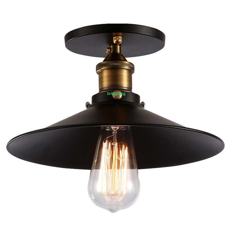 2019 Industrial Energy Efficient Flush Mount Ceiling Lights Black