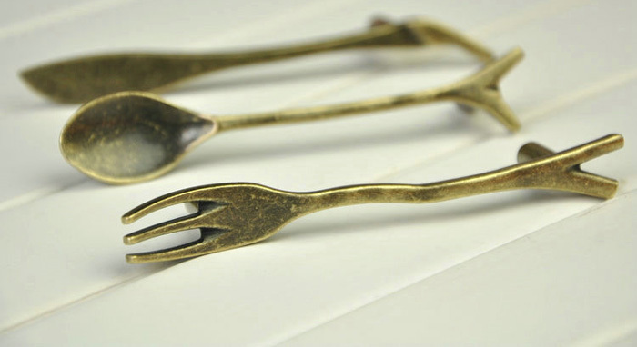 Compra Cuchillo Cuchara Tenedor Estilo Antiguo Vajilla Manijas Aleación