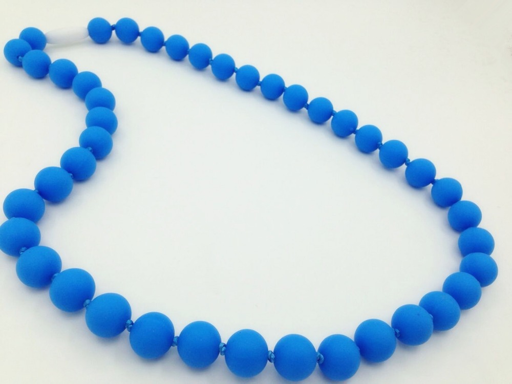 rubber teething beads