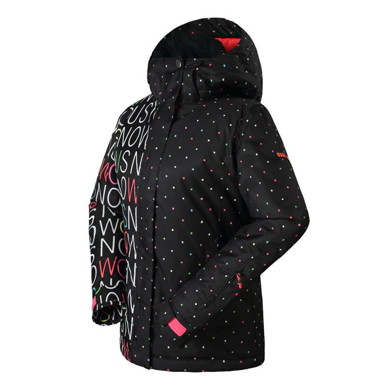 Women Ski Jacket Ladies Black Or White Snowboard Jackets Female Thermal