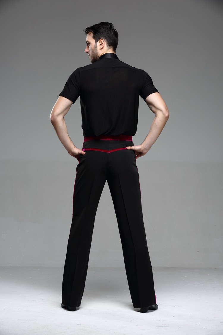 Wholesale 2015 New Men Latin Dance Pants Velvet Mens Ballroom Dance