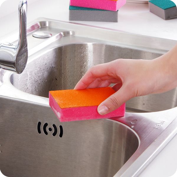 Descending Nettoyage Sponge Super Strong Rust Remover Eraser Kitchen Tool double face Magic Scrub Cuisine enlever la rouille Sponge