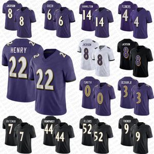 22 Derrick Henry Odell Beckham Jr Lamar Jackson Football Jersey Zay Flowers Rashod Justin Tucker Marlon Humphrey JK Dobbins Mark Andrews Kyle Hamilton Roquan Smith