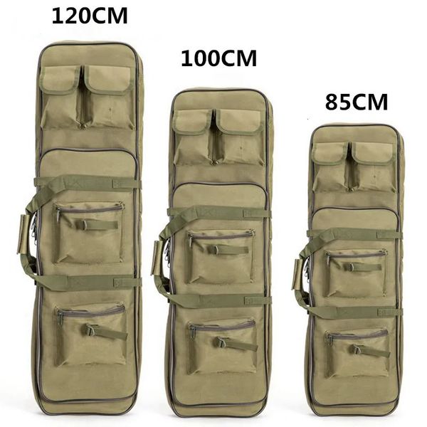 Sac à dos de chasse tactique Desert 85cm 95cm 120cm, sac de transport carré à double fusil avec bandoulière, étui de Protection pour pistolet 240111