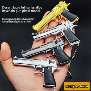 Desert Eagle Série Complète Alliage Pistolet Modèle Porte-clés Jouets 1: 3 Métal Mini Pistolet Porte-clés Modèle Pistolet Détachable Assemblable Cadeaux Pour Petit Ami Enfants S2224