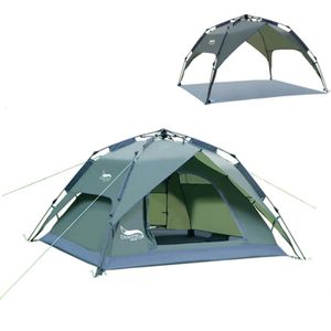 Desert Fox Family Camping Tent 3 Personne Outdoor Tente automatique Tent Instant Paramètres Pop Up 2/3 Way Utiliser Tent for Beach Randing 240516