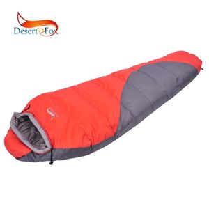 Sacs de couchage Désert Sac d'hiver Portable Double Couleur Intérieur Extérieur Épissé Voyage Temps Froid