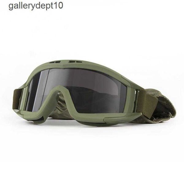 Gafas tácticas de langosta del desierto equipadas con gafas protectoras para fanáticos del ejército masculino, gafas de motocicleta, gafas de esquí para montar a campo traviesa