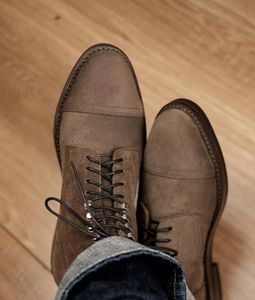 Hombres del desierto Casual Vintage Hecho a mano Botas altas Martin Moda Botines occidentales Zapatos 270