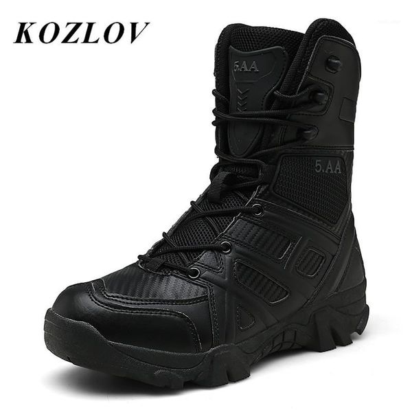 Désert tactique bottines hommes chaussures décontractées armée chasse botte noir Bilitary bottes hommes cheville Combat Bota Militar KOZLOV1