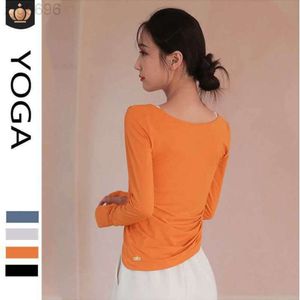 Desginer Al Yoga t Short Top Top Femme Printemps/Été Mode Fitness Sport T-shirt Casuopen Taille Respirant Séchage Rapide Cover Up