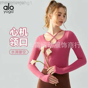 DESGINER ALOE YOGA TOP ALOTOP ALOTOP AUTUMNE ET CROSS D'HIVER COUCHE ANTI BLINING SPORTS LONGES LONGES AVEC LES PORTS COMMENTAIRES FITESSE