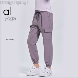 Desginier Alooo Yoga Aloe Pant Leggings Originloose Tie Up Casusports Ligne large jambe pour les femmes de fitness pour femmes