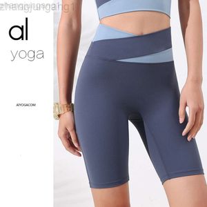 Desginer Aloyoga Yoga Al Originele Naadloze Nieuwe Perzik Broek Hip Lifting Sport Capri Naakt Fitness Shorts voor Vrouwen