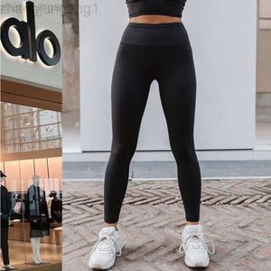 Desginer ALS Yoga Aloë Pant Leggings Hoge taille Nylon Pants Dames Running Fitness en Sports Capris 1013