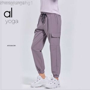 Desginer Als Yoga Aloë Pant Leggings OriginLoose Tie Up Casusports Dun Wide Been for Dames Fitness Pants