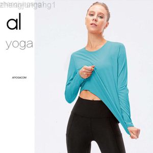 Desginier als yoga aloe top chemise vêtu femelle à sweat à sweat à capuche nue