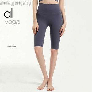 Designer Als Yoga Aloe Top Shirt Centre Short femme Shorts d'origine pour femmes Fitness Running Slimming Firts Soulevant Façonner la taille haute nouvelle