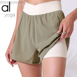 Desinger als yoga aloe femme pantalon top women als new fitness sports shorts womens été pantalon chaud