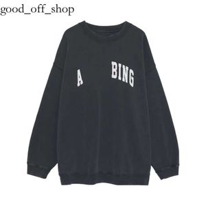 Desginer Anine Bings Sudadera con capucha Annie Bings Sudaderas AB Moda Mujer Algodón Con Capucha Nuevo Clásico Estampado De Letras Lavado Agua Salteado Color Copo De Nieve Sudadera Suelta Cp anime