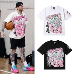 DESGINER HELLSTAR T-shirt Meichao Pink Body Gros intestin Gut Glory Imprimé T-shirt à manches courtes en coton de haute qualité pour hommes et femmes