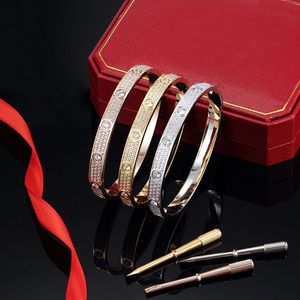 Desginer bracelet à vis 10 diamants bracelet étoile pleine titane acier bracelet en argent dames fête cadeau designer hommes dames comme des bijoux de luxe