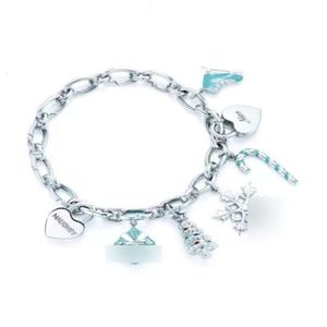 Tiffanybead ketting tiffanybracelet hart tiffanyjewelry desginer t bracelet kerstcadeau armband veelzijdige mode eenvoudige forens armband