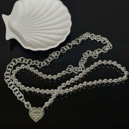Desginer Tiffanyjewelry Bracelett Home 2024 Nieuwe dubbele lus vouwen omringende liefdesketting Kleine en modieuze klassieke sieraden