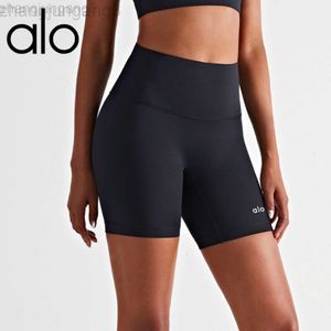 Desginer Yoga Aloyoga Naakt Zomer Geen T Broek Dames Hoge Taille Strakke Fitness Shorts Honing Perzik Hip Strakke Sportreizen