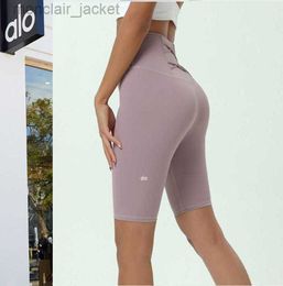 Desginer Yoga Leggings naakt sport dames strakke snel gedroogde capris fitness lopen met zakken middelste broek ademhalingsbroek