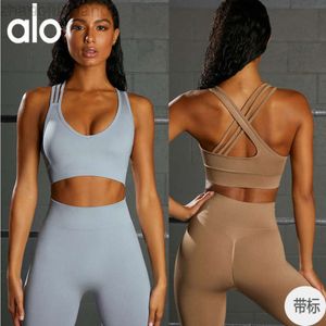 Desginier Aloe Yoga Shorts femme Pant Top Femmes Suit sans couture Femmes Back Sports Top Top Hip Lift High Taist Fitness Pantal