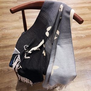 Ontwerpers kasjmier sjaal winter verdikte sjaal mode topmerk Volledige Letter L Gedrukt luxe Stola wol warm pushmina gestolen bufandanew Shawl Wrap 2024