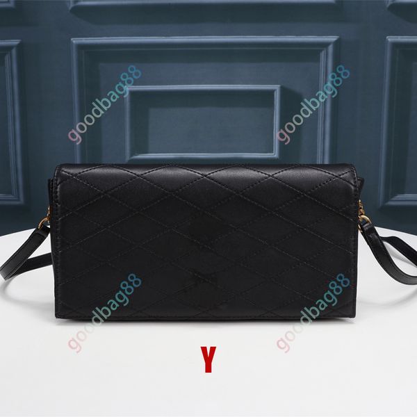 DesiDesigner Bolso de hombro para mujer Bolsos tipo sobre cruzado de piel de oveja a cuadros Bolsos de noche con solapa Monederos Correas para hombros desmontables kate supple 99 sacoche 676628