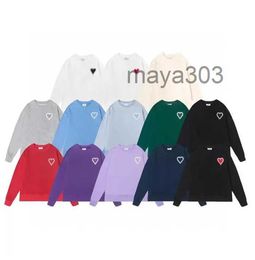 Desigenr Ami Hoodie Heren Dames Sportkleding Tops Blouses Unisex Kleding Verschijning T-shirts Lange mouw Ronde hals Effen Letters Harten Dunne Oneck Bovenkleding HoodiesR