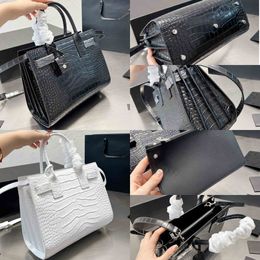 Desigenr Bolsos de mano de cuero cruzado para mujer Bolso de hombro de cocodrilo Bolsos de lujo con cuerpo cruzado de alta calidad Pochette de cuero Conjunto de 2 piezas Bolso Tote Monedero