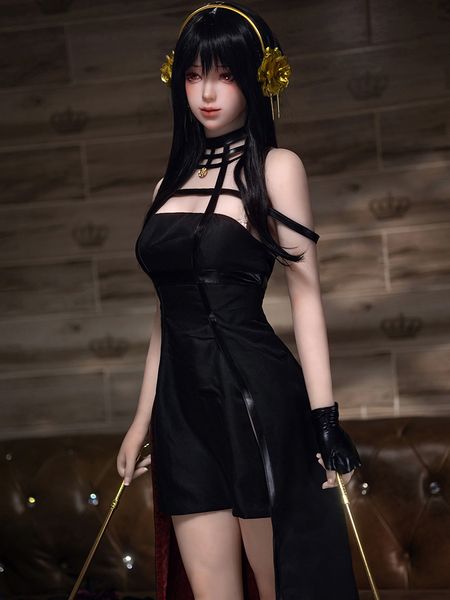 Desiger Sex Dolls Date 158 cm Cosplay Anime Poupée de Sexe pour Hommes avec Beau Visage Réaliste Squelette Complet Petit Sein Silicone Poupées de Sexe