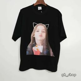 Desiger Shirts Adlv La plus haute qualité-Shirts Corée Marque de mode Adlv Teddy Bear T-shirt à manches courtes pour filles Donut Demi-balayage pour couple Taille 11 Dieo 9605