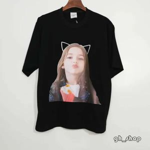 Desiger Shirts Adlv De hoogste kwaliteit T-shirts Koreaans modemerk Adlv Teddybeer Donut T-shirt voor meisjes met korte mouwen Paar Half Sweep Maat 11 Dieo 9605