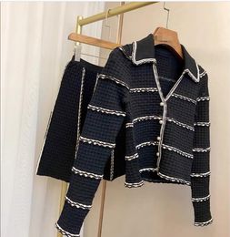 Diseño 2023 Otoño/Invierno Sandro temporada perla botón encaje Simple corto tejido Cardigan abrigo Mujer