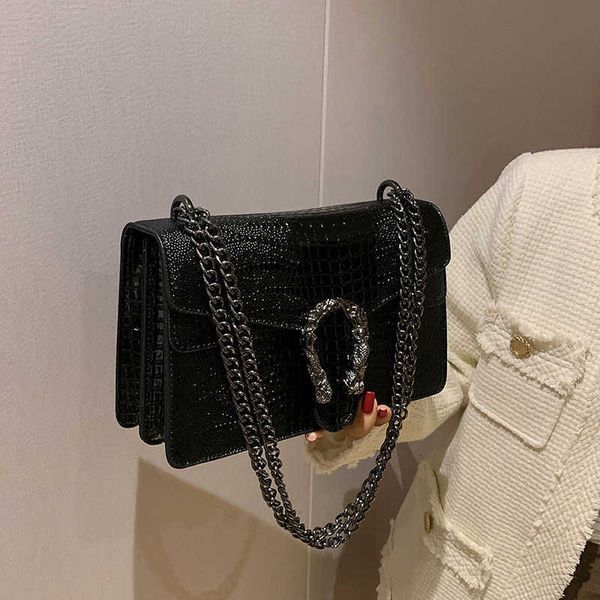 Ontwerptas Detailhandel Groothandel Krokodilpatroon voor dames 2023 Populair Hoge kwaliteit Ketting Licht Luxe Eén schouder Crossbody Mode dit jaar