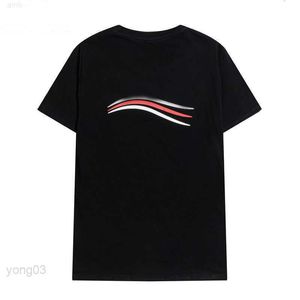 Design Brand Men Wave Printed T-shirts Camiseta de manga corta Casual Cuello redondo Stylist Tees Hombres Blanco Negro Streetwear Ropa para hombre Tops1f0e