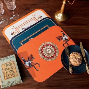 Design Merken Isolatie Placemats Hittebestendig Antislip Waterdicht Pad Luxe Mat Mok Schotel Kom Onderzetters Eettafel Decoratie