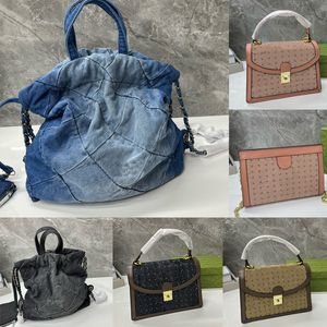 Design denim antiek zilver grote klassieke tote bag dames sutra schoudertas boodschappentas handtas designer portemonnees