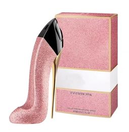 Diseño famoso Fragancia perfume niña 80 ml Oro glorioso Fantástico rosa Edición de coleccionista tacones rojos negros de larga duración encantador entrega rápida En stock PRG2