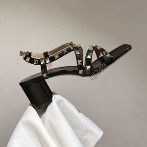 Design de mode nouvelles femmes polyvalent style féerique luxe été chaussures romaines à talons hauts dame sandales talons épais 001